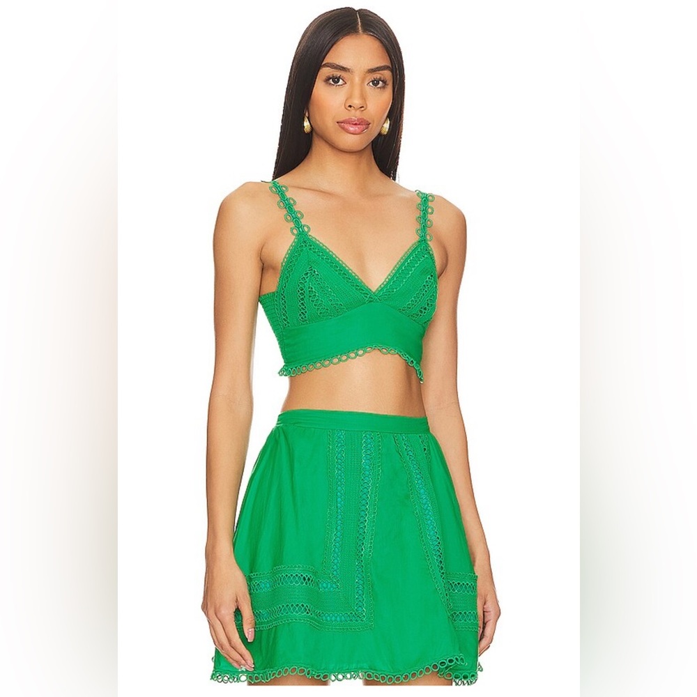 NWT REVOLVE Green Skirt Set